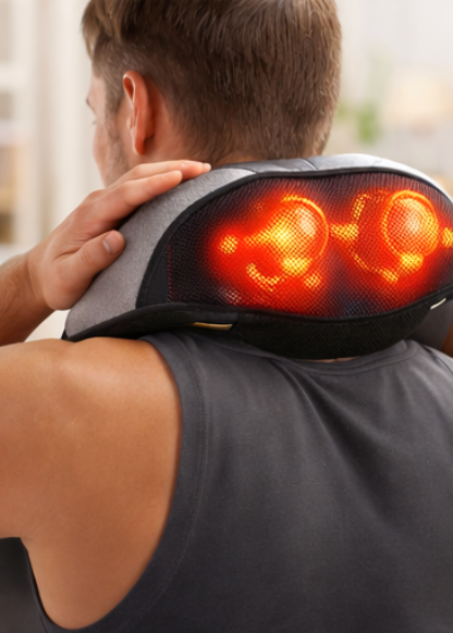 Electric Neck & Shoulder Massager for Pain Relief (Deep Tissue Heat Therapy)