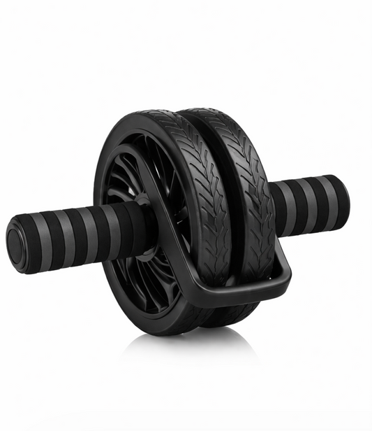 Ab Roller Wheel for Core Strength & Home Workout (Double Wheel Stability Trainer)
