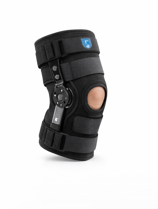 Hinged Knee Brace for Pain Relief & Joint Support (Stabilizer for ACL, Meniscus & Injury Recovery)